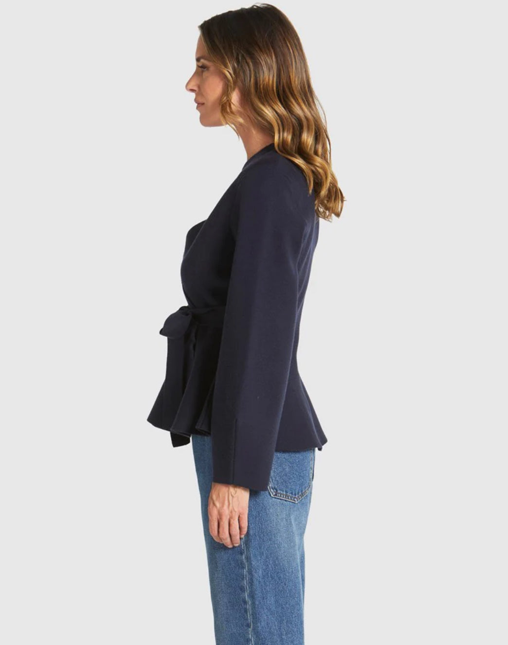 Tiny Dancer Wrap Cardi - Navy