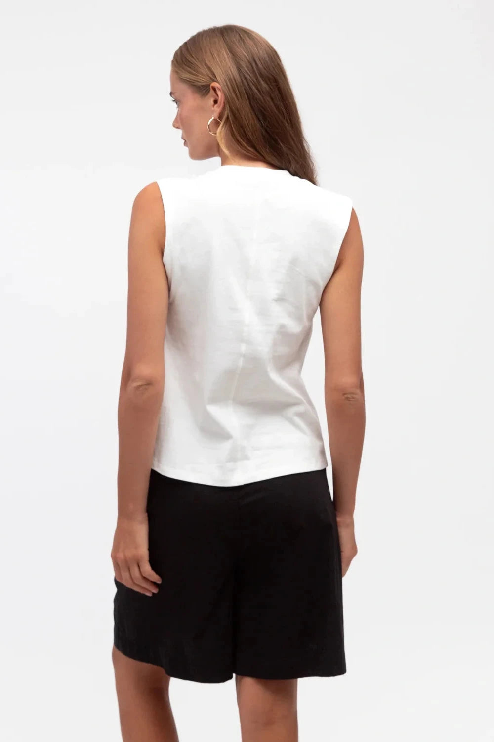 Rebecca Twist Top - White