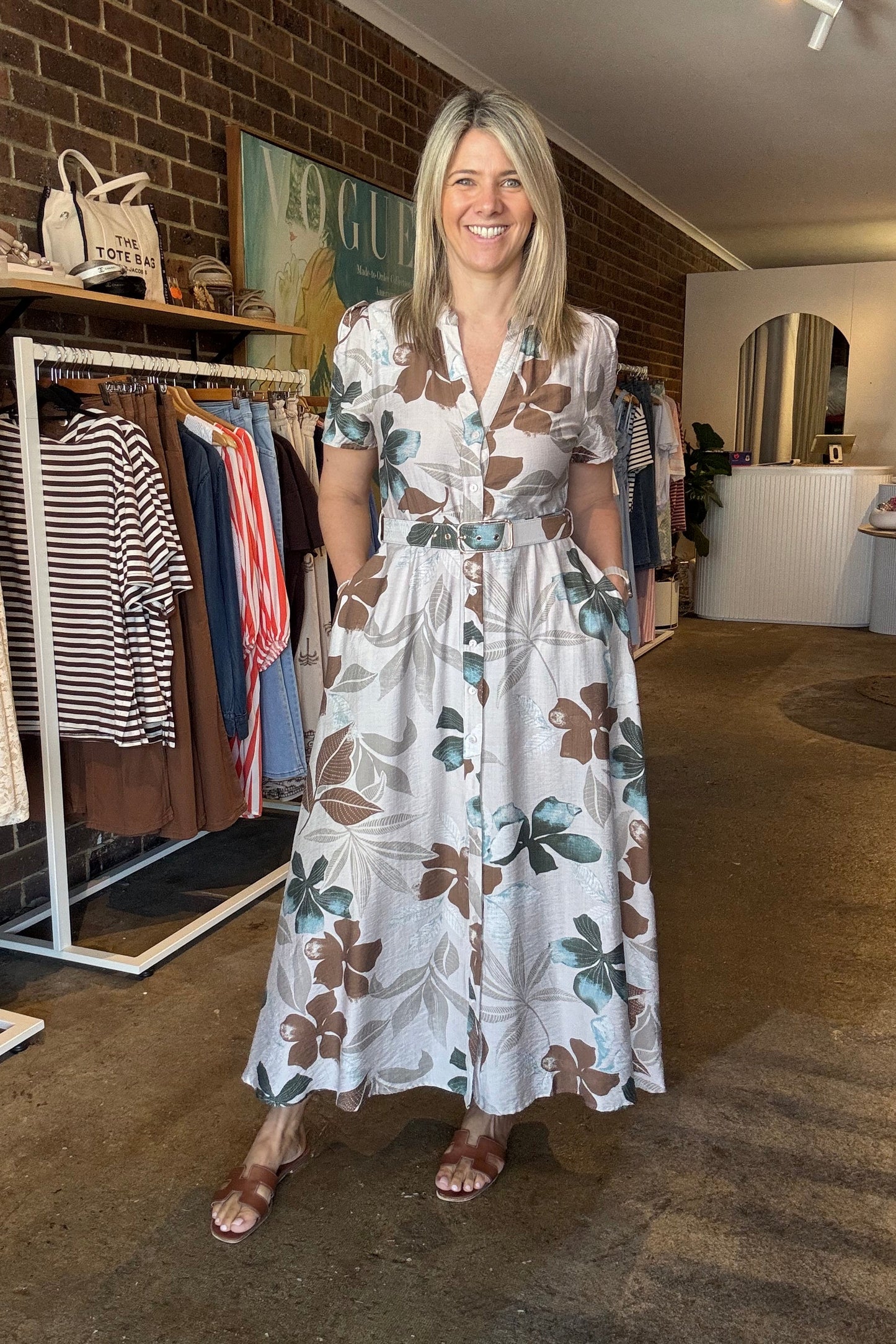 Vie Dress - Leaf Print