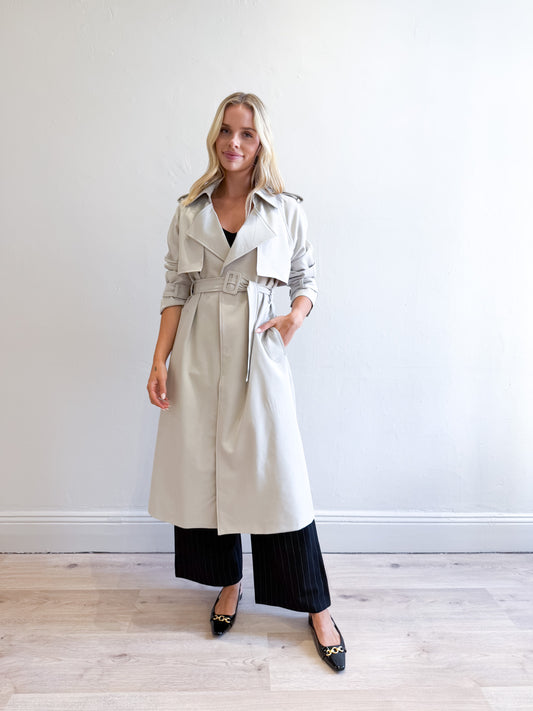 Geri Trench Coat - Natural