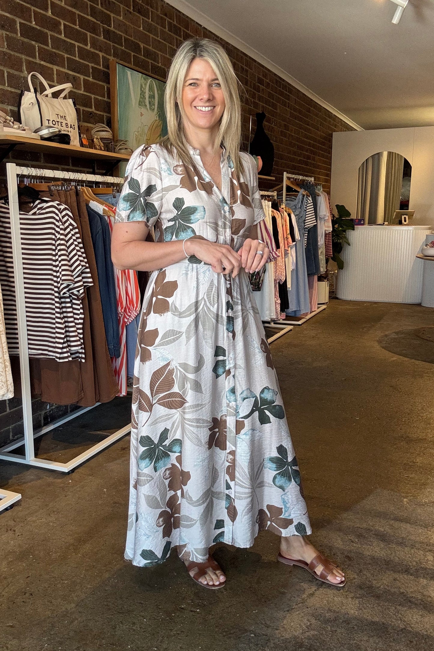 Vie Dress - Leaf Print