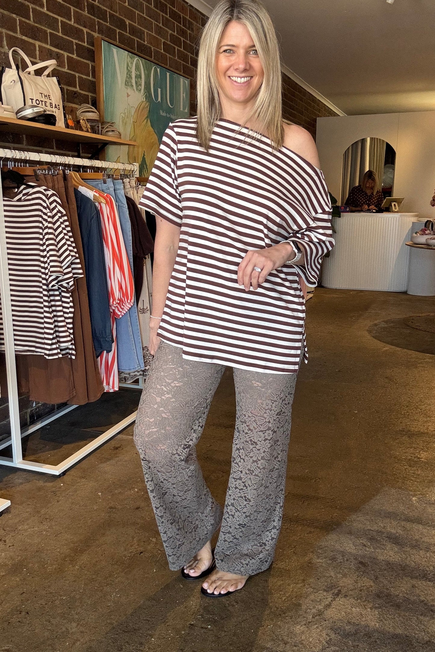 Pasadena Lace Pant - Mocha