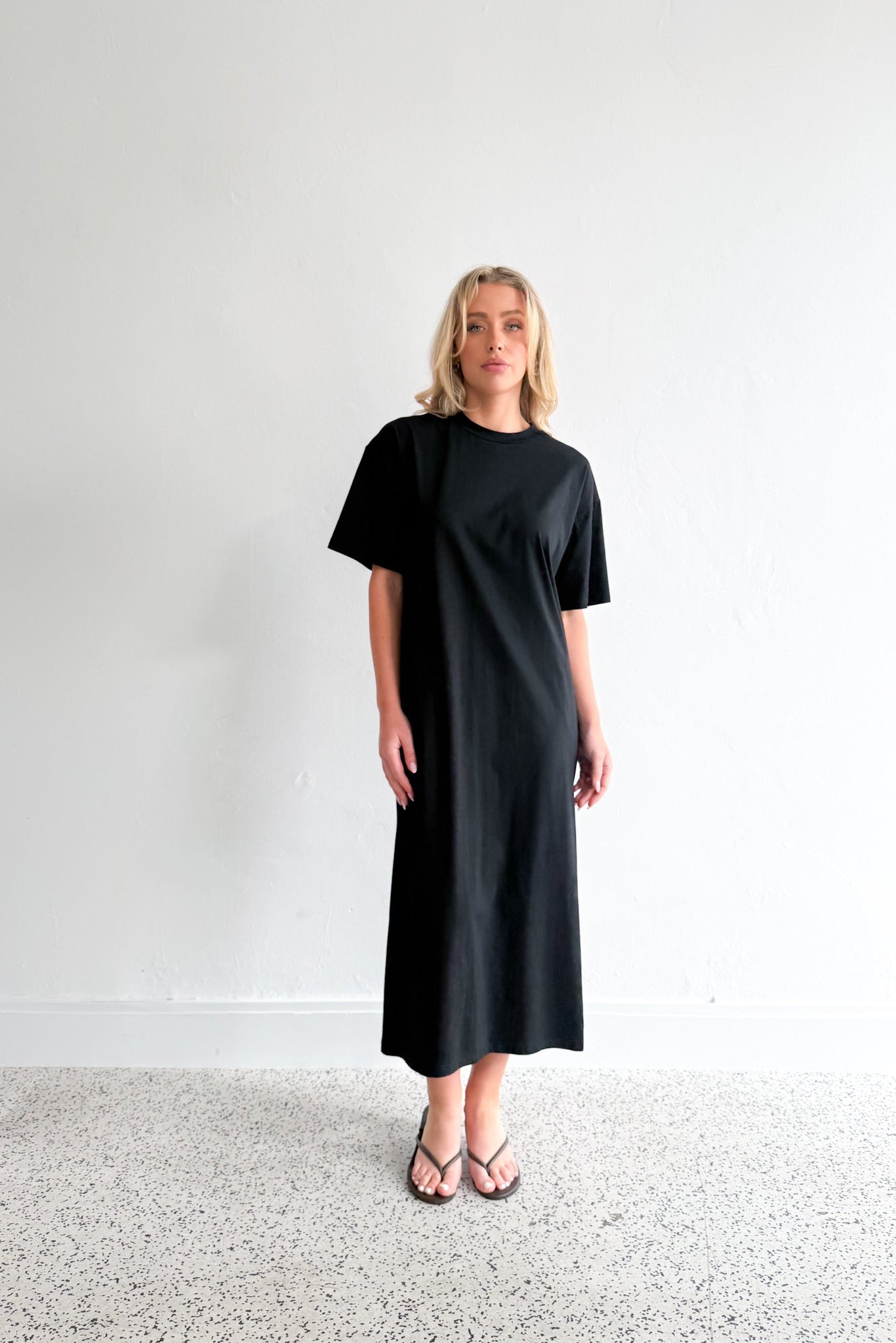 Stella T-shirt Dress - Black