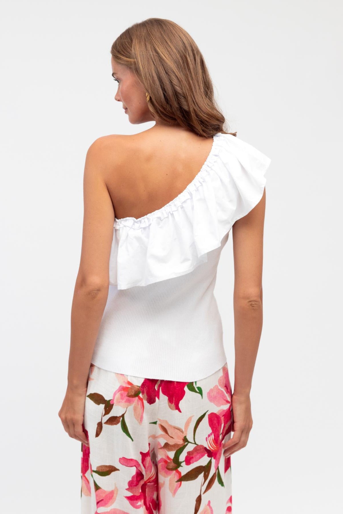 Emily Frill Top - White
