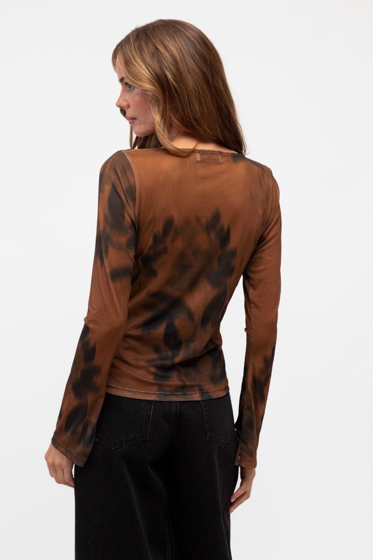 Sheri Blur Mesh Top