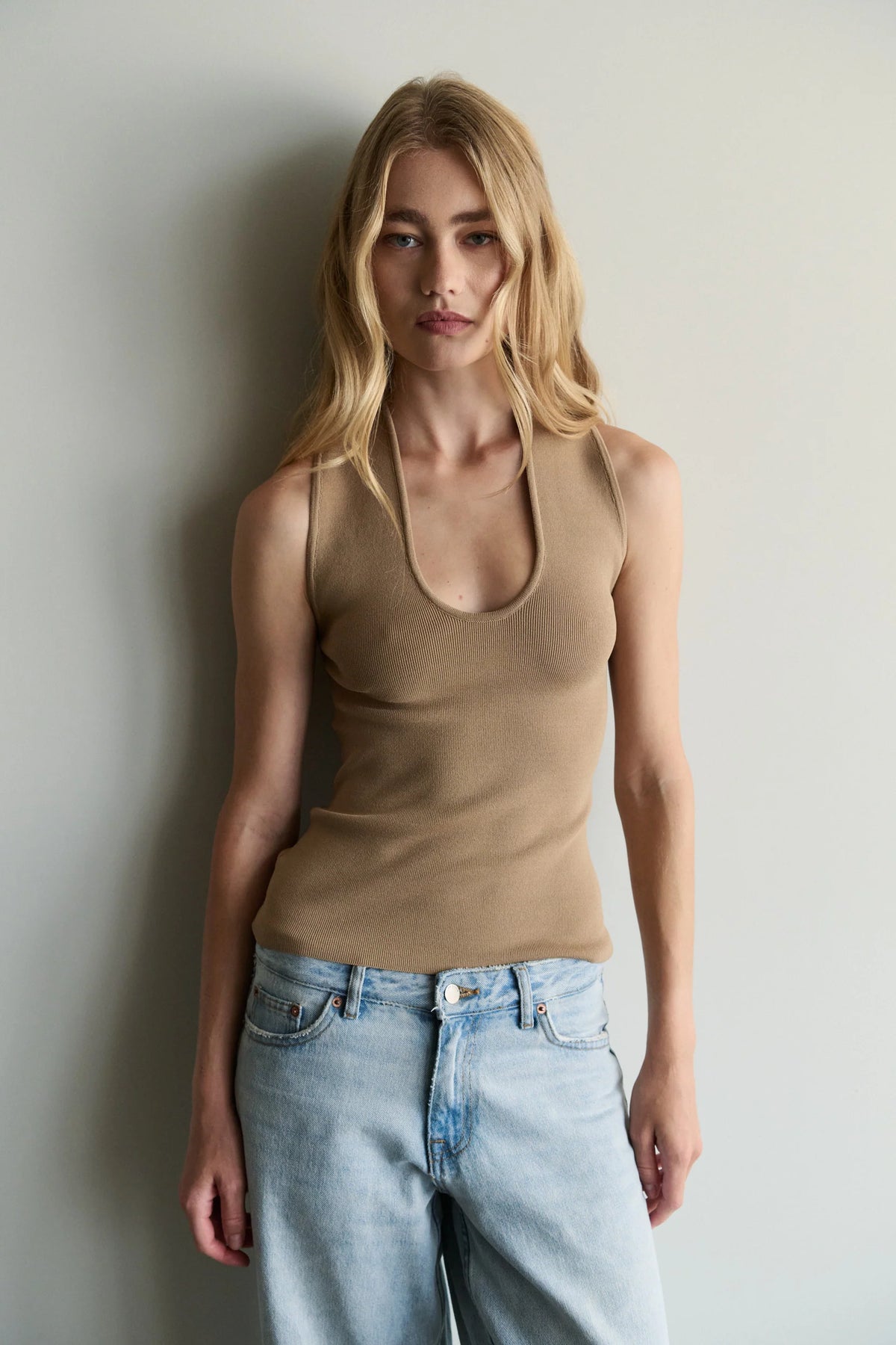 Tropea Tank - Taupe