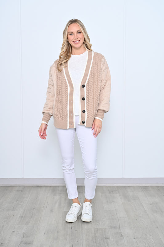Vance Knit Jacket - Beige