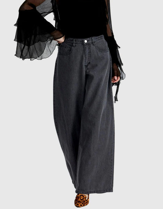 Soaring Jean - Charcoal Wash