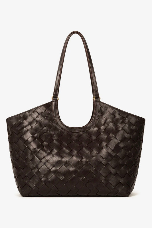 Mae Woven Bag - Brown