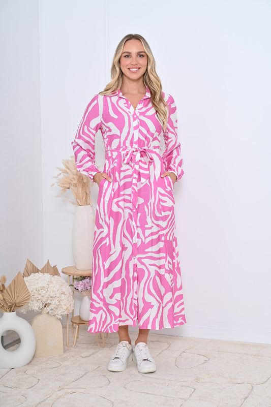 Mable Dress - Pink