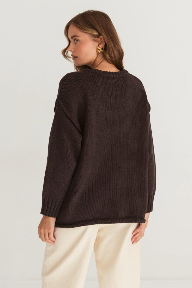 Antonia Knit - Chocolate