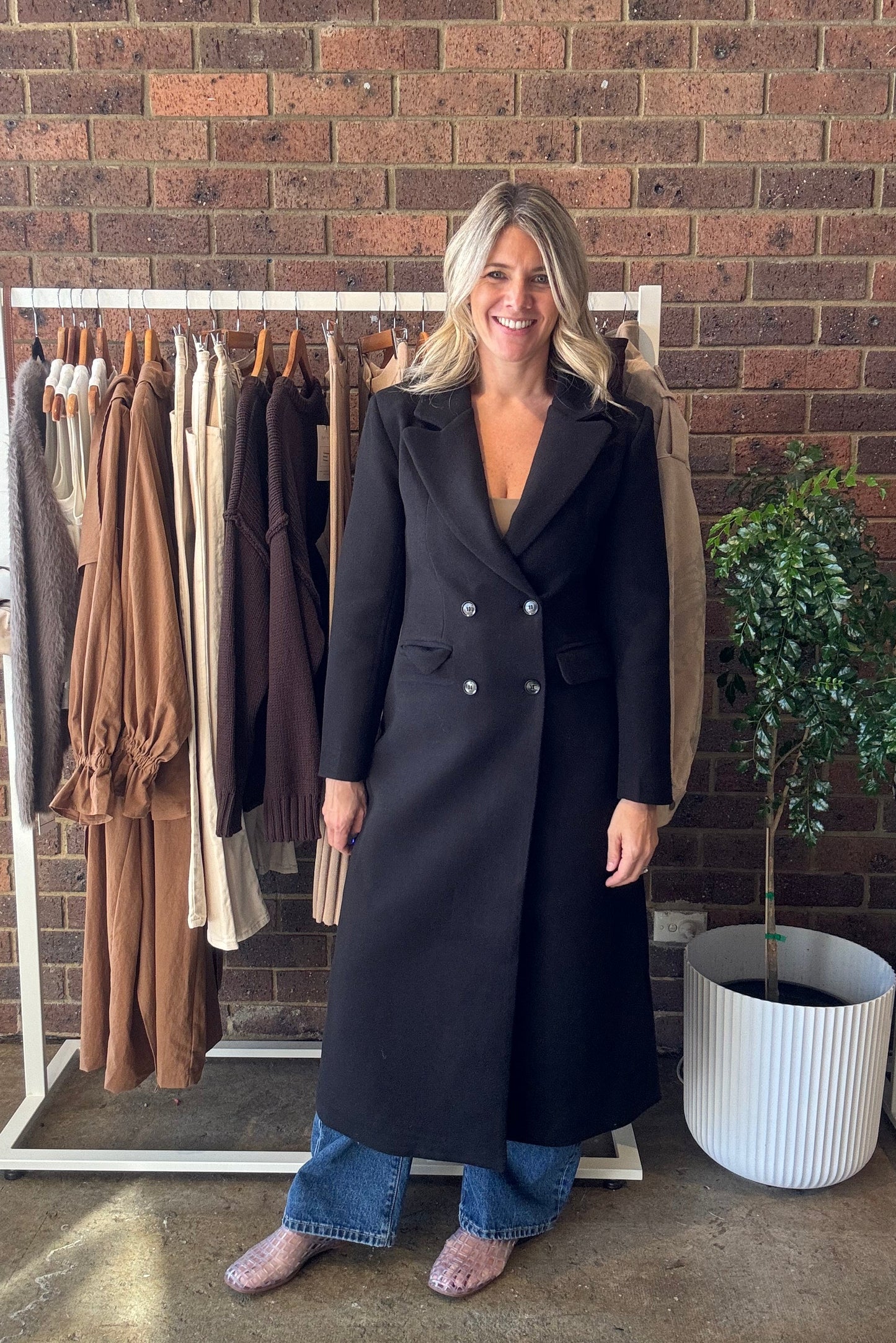 Indy Maxi Coat - Black