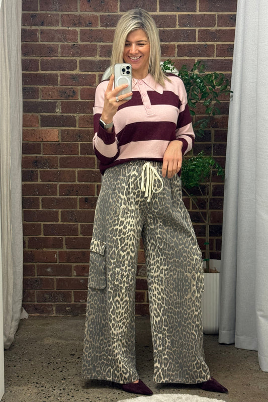 Harris Cargo Pants - Light Leopard