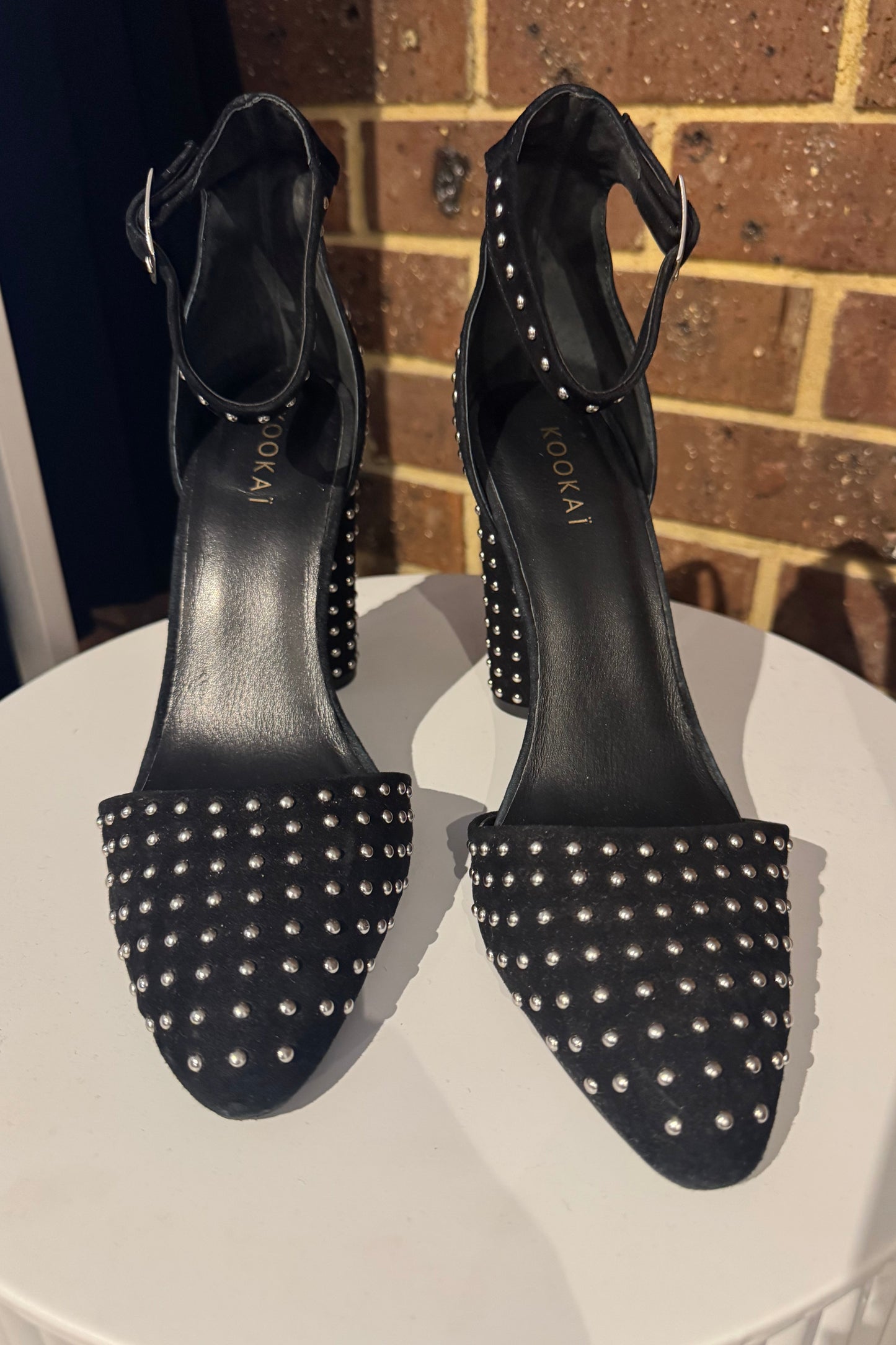 Kookai Black Studded Heels