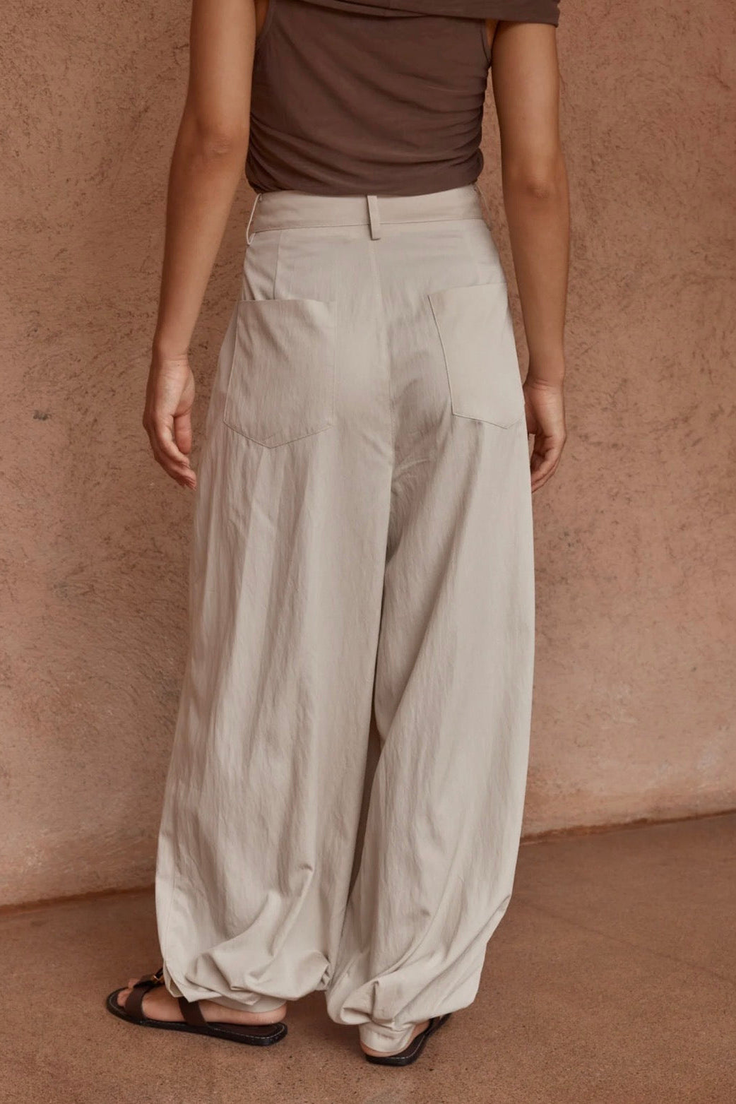 Lucie Balloon Pant - Stone