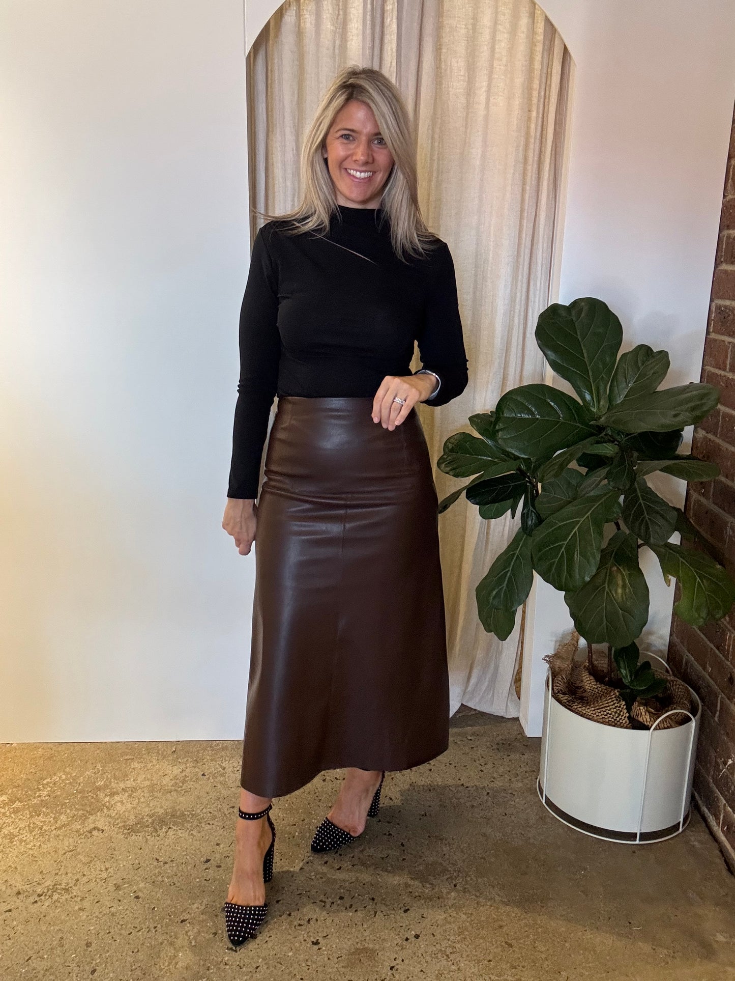 Ginni Skirt - Brown