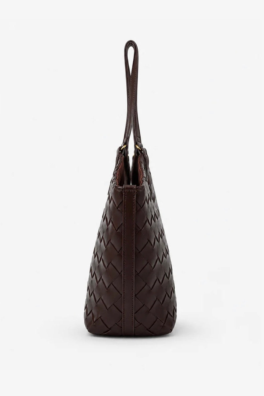 Mae Woven Bag - Brown