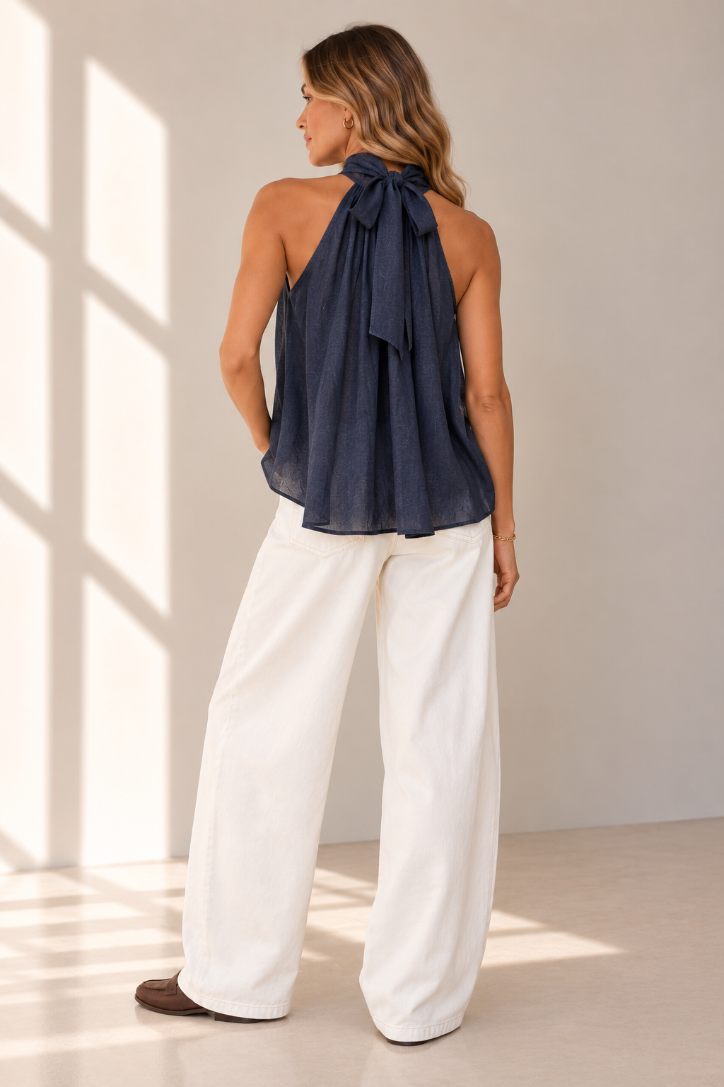 Remi Tie Neck Top