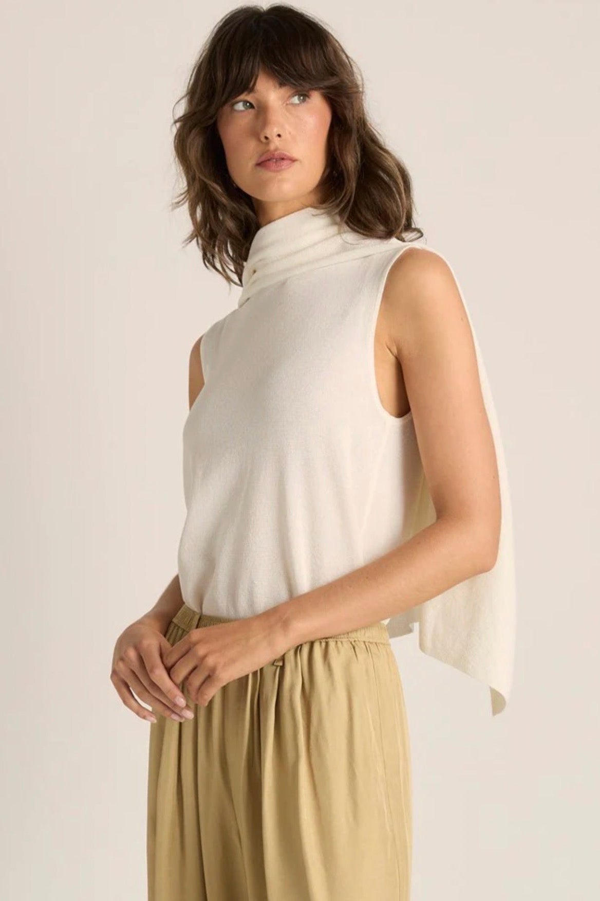 Kora Cape Top - Cream