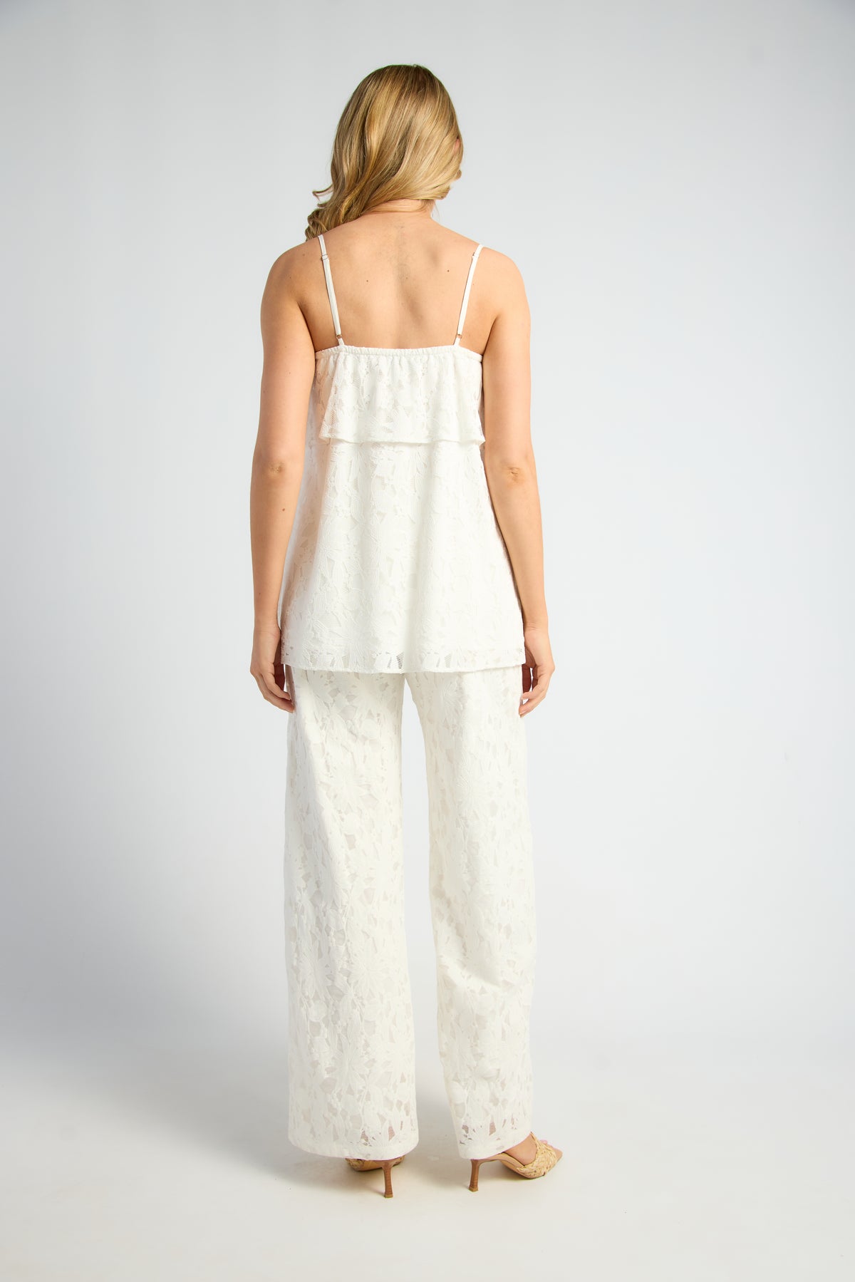 Lacy Pant - White