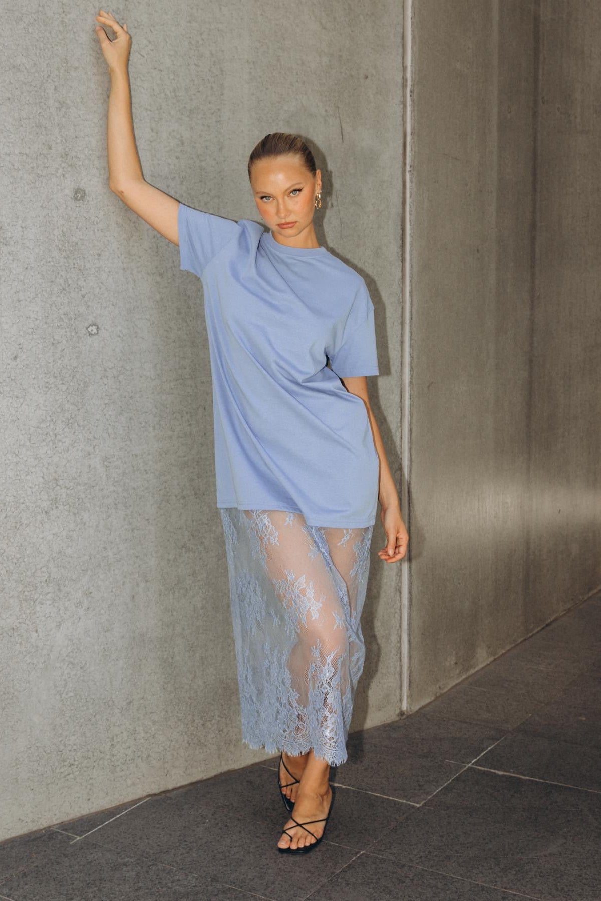 Anika Blue Lace Dress