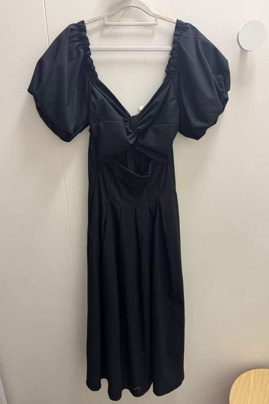 Pink Diamond Black Dress