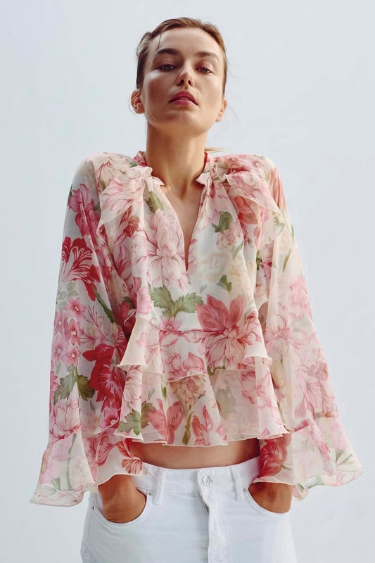 Ivy Chiffon Layered Blouse