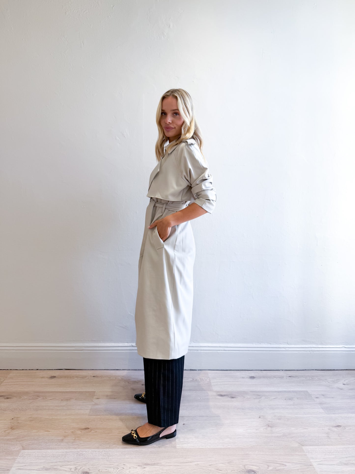 Geri Trench Coat - Natural