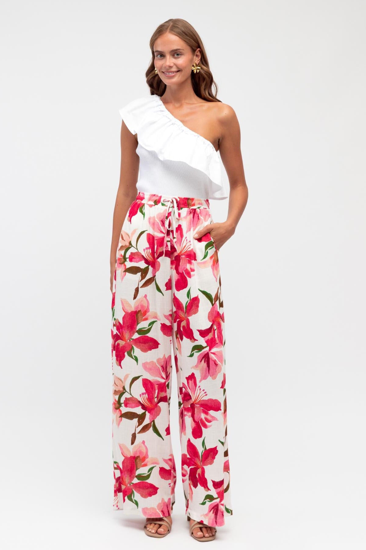 Emily Frill Top - White