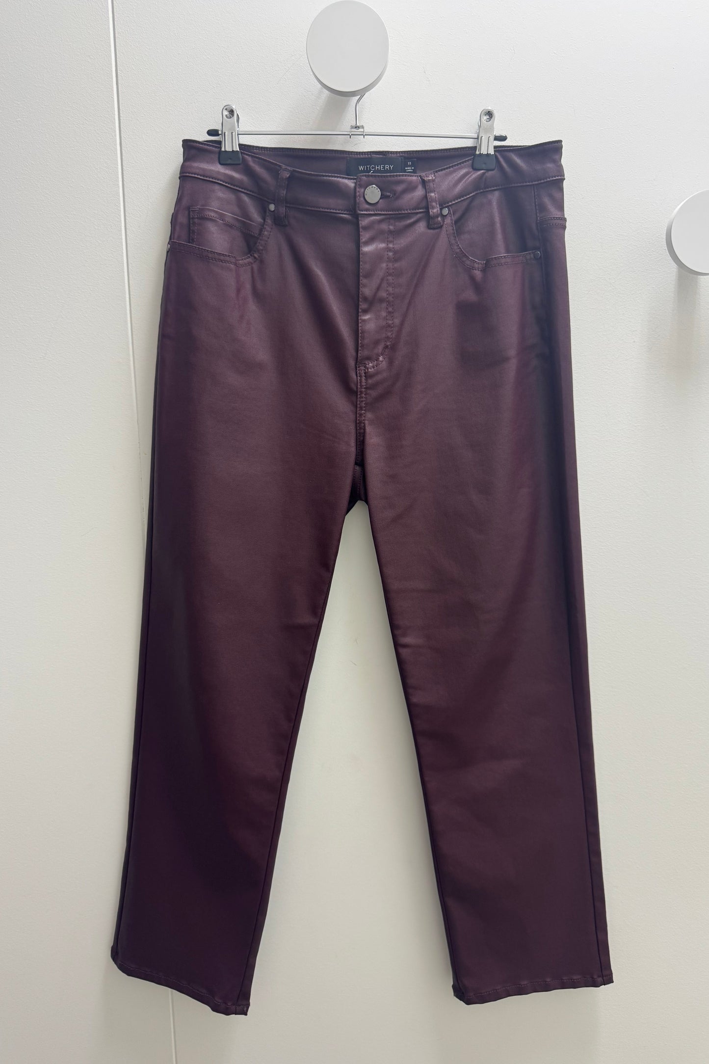 Witchery Wine Vegan Pant