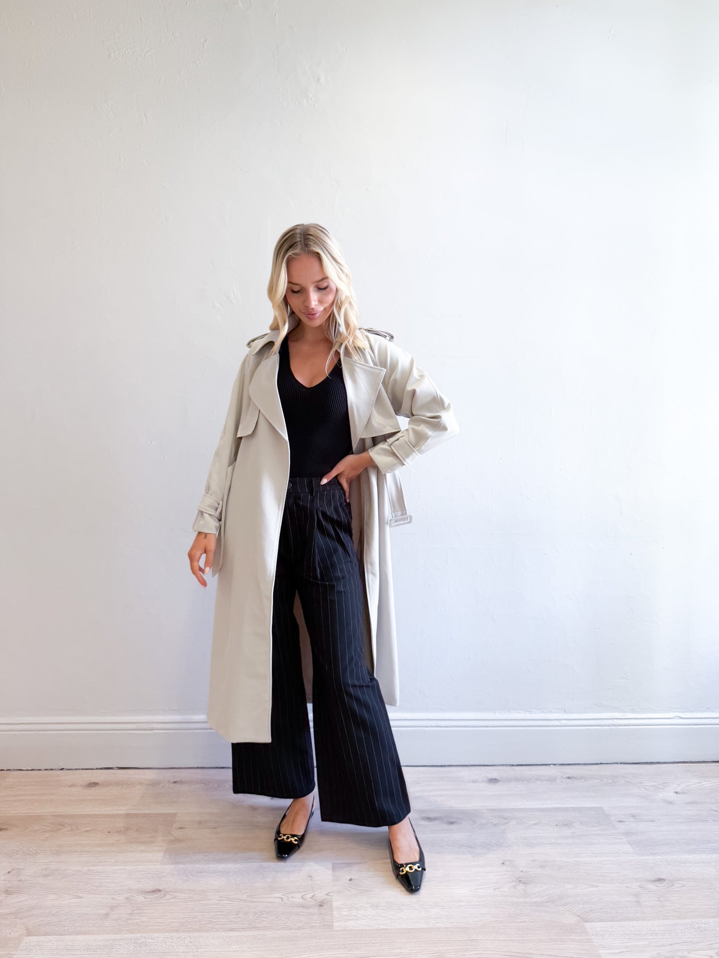 Geri Trench Coat - Natural
