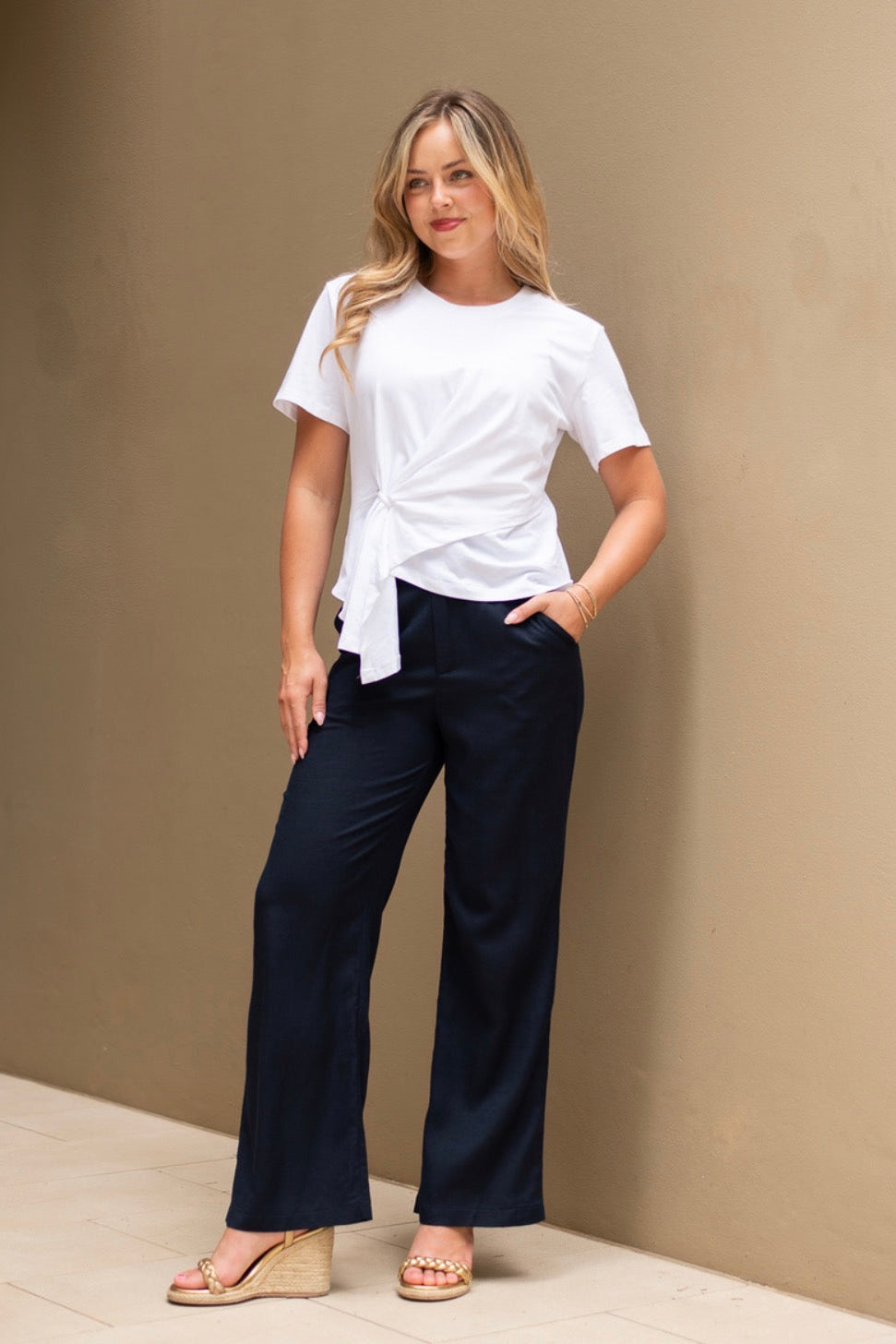 Willow Ring Detail Top - White
