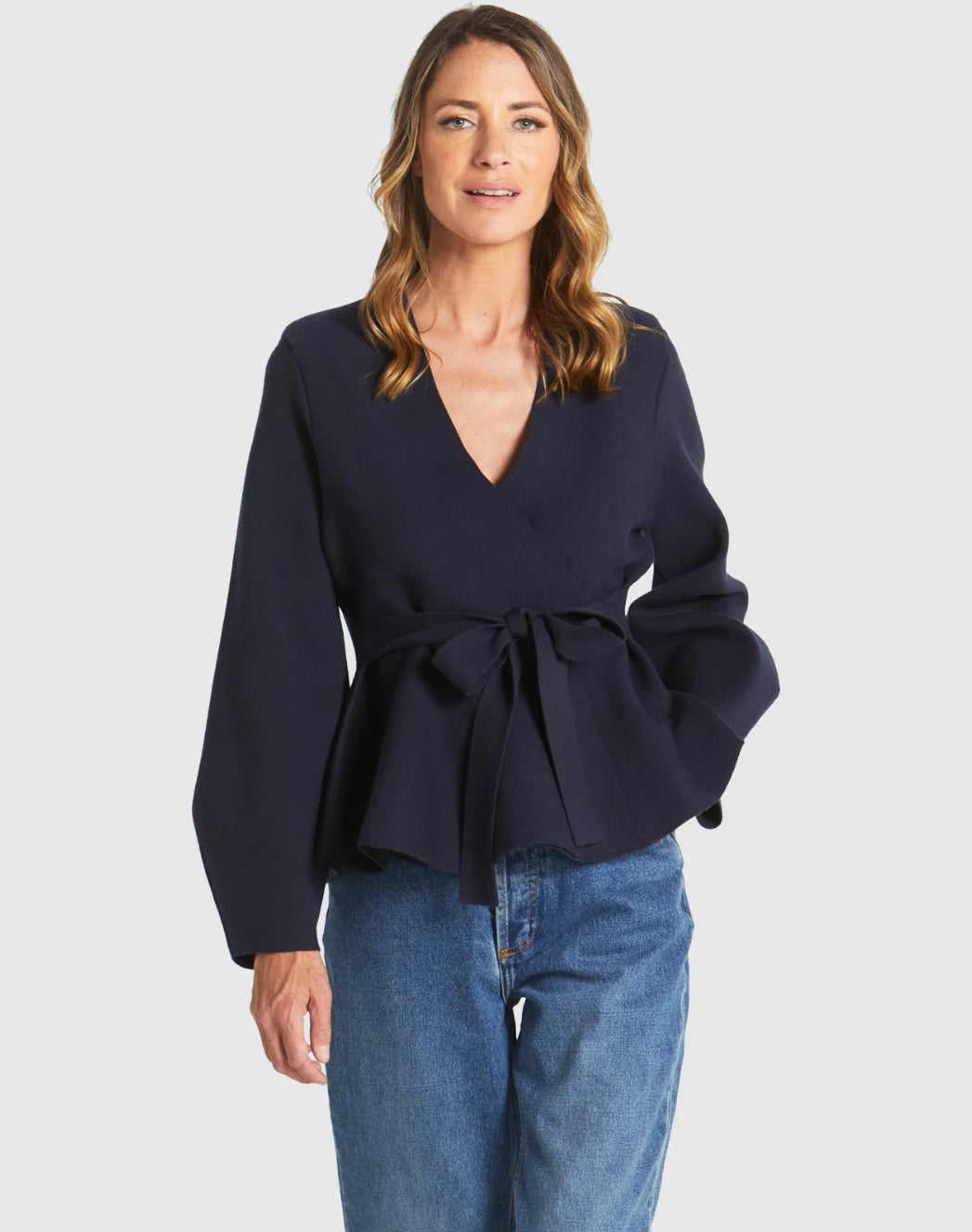 Tiny Dancer Wrap Cardi - Navy