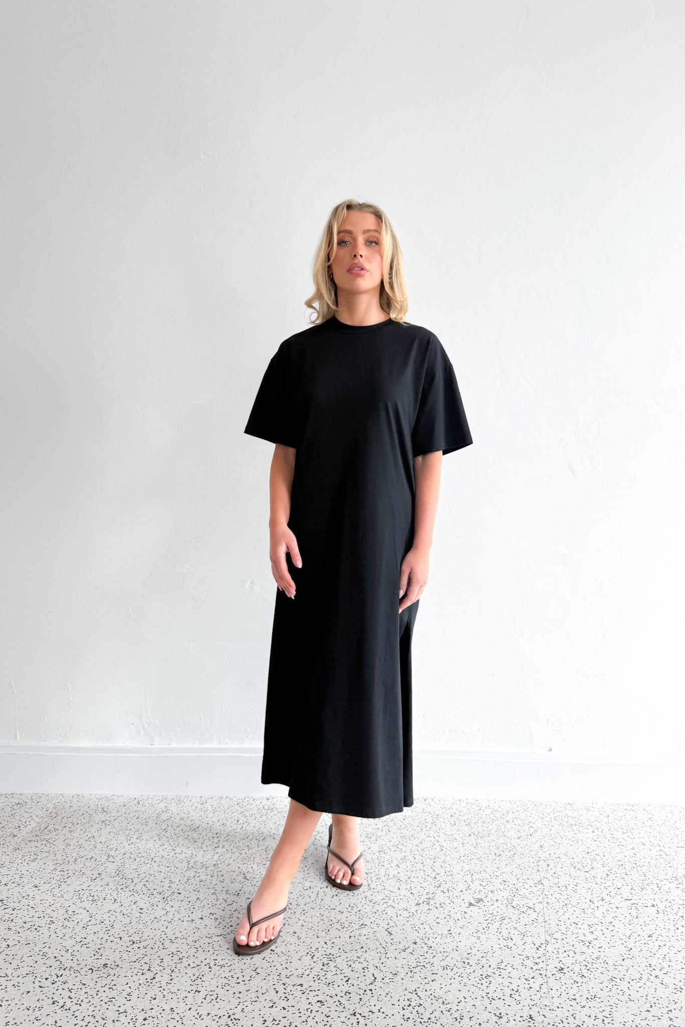 Stella T-shirt Dress - Black