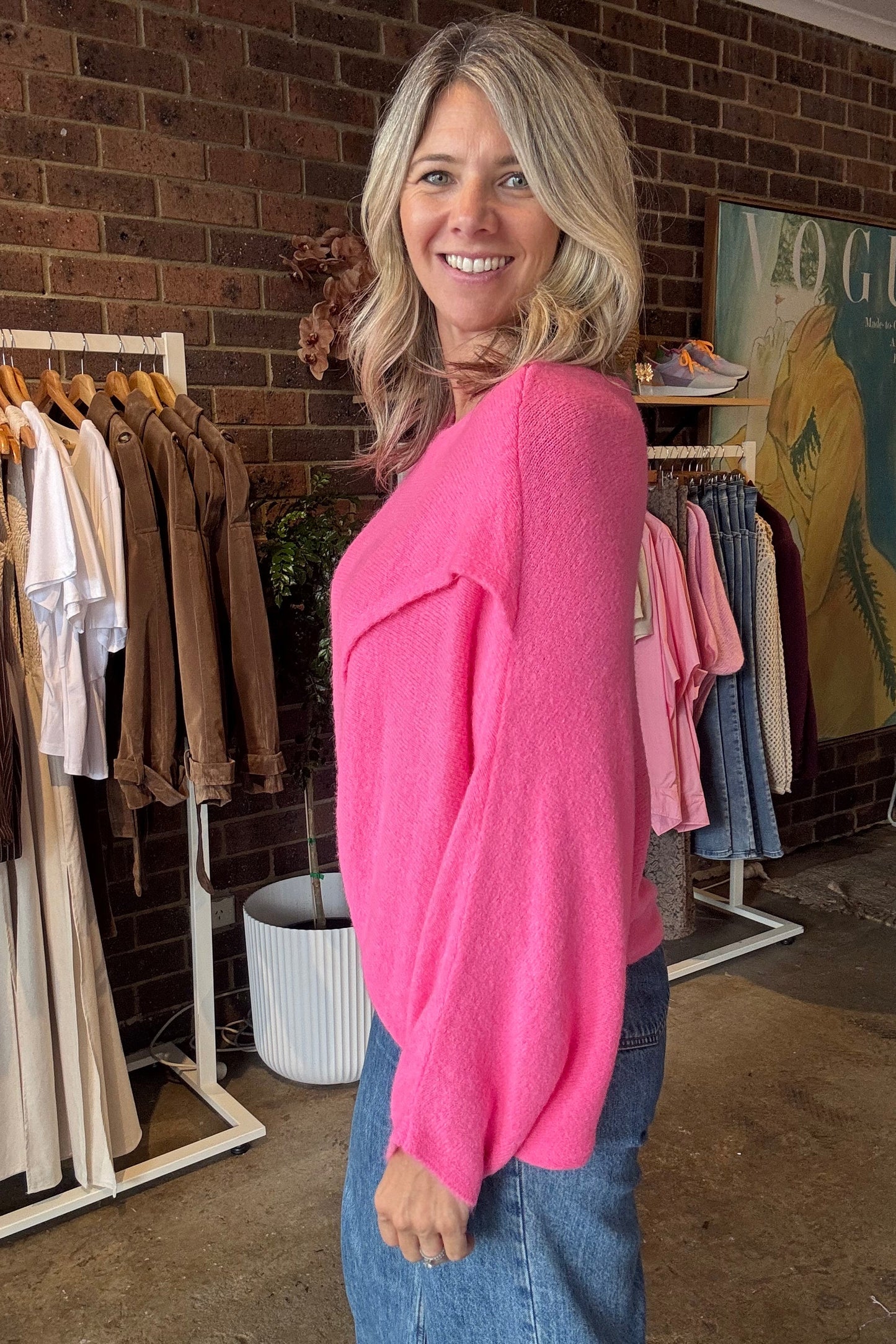 Cher Knit - Hot Pink