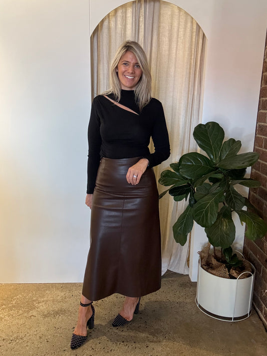 Ginni Skirt - Brown