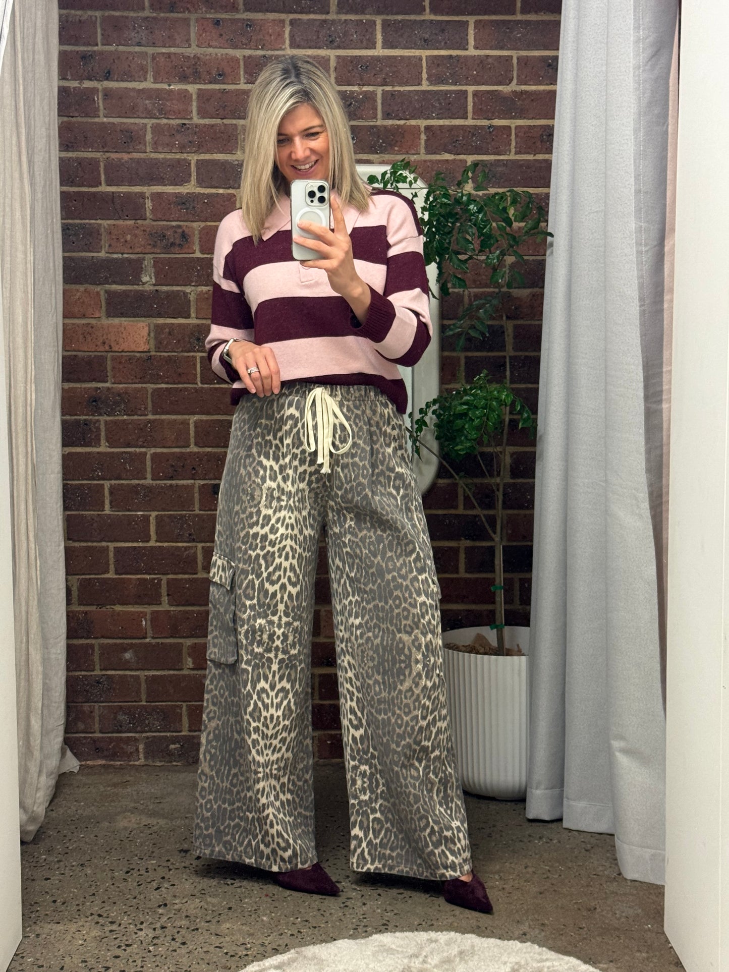 Harris Cargo Pants - Light Leopard