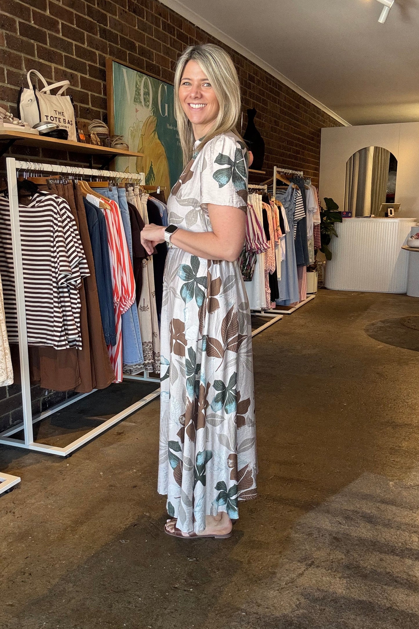 Vie Dress - Leaf Print