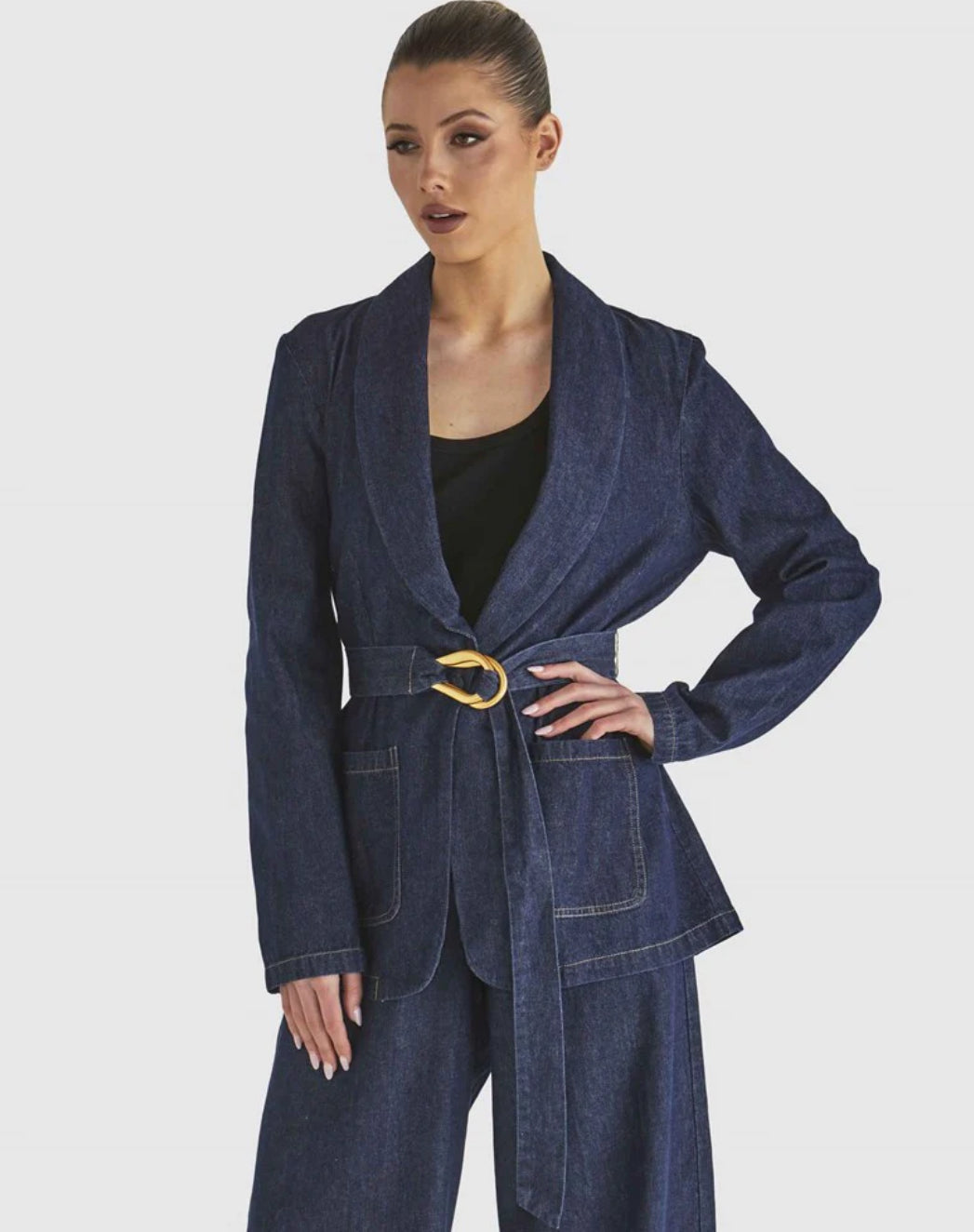Soaring Blazer - Indigo Wash