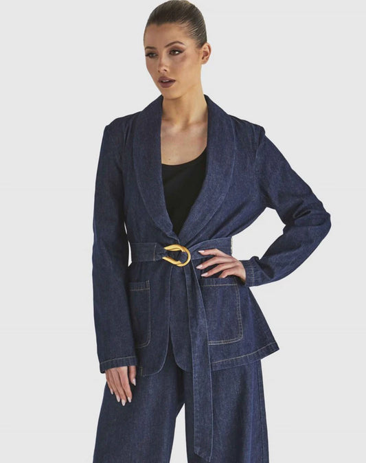 Soaring Blazer - Indigo Wash