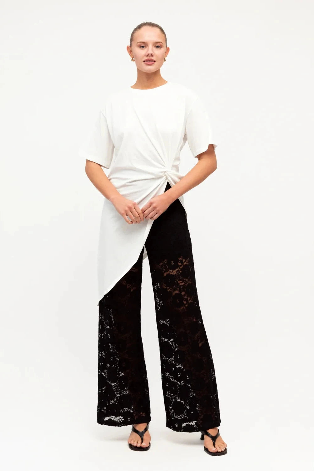 Becker Peplum Top - White