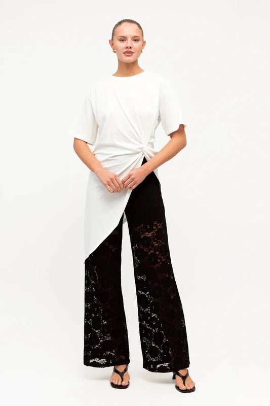 Becker Peplum Top - White