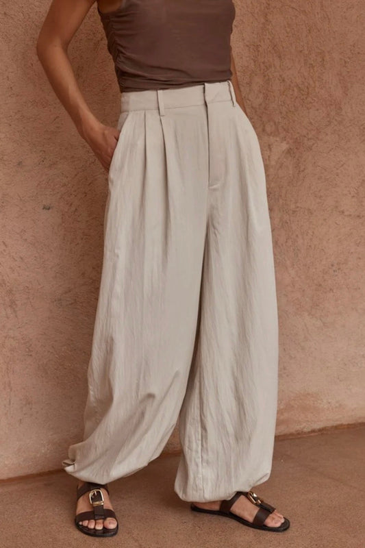 Lucie Balloon Pant - Stone