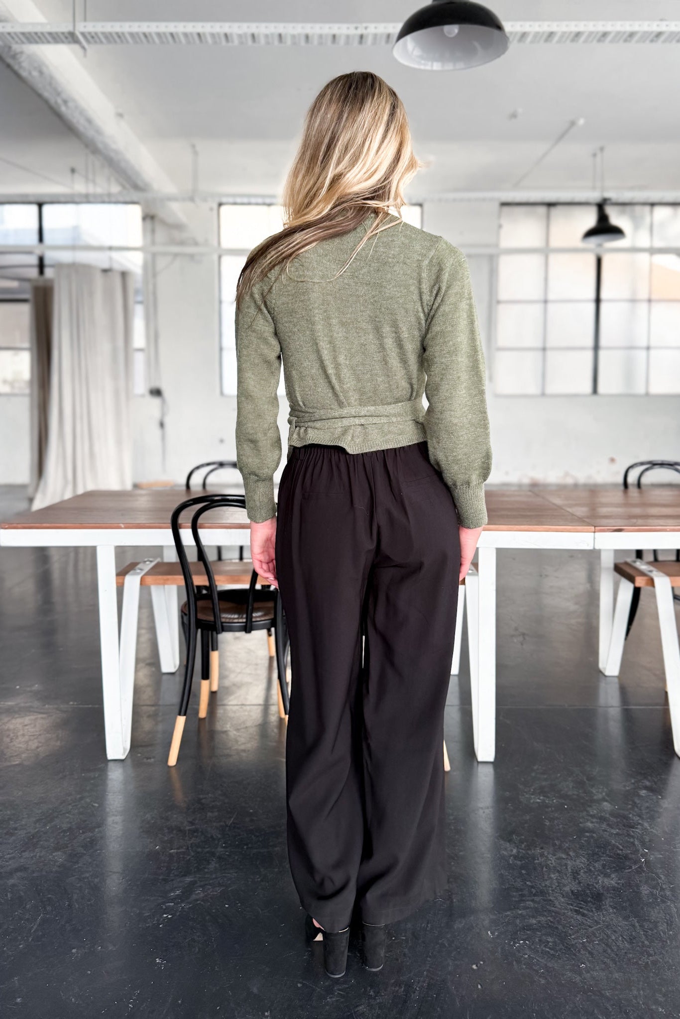 Georgia Wrap Knit - Apple