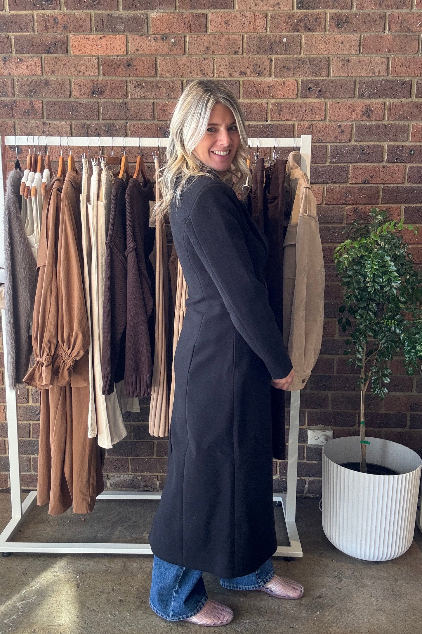 Indy Maxi Coat - Black