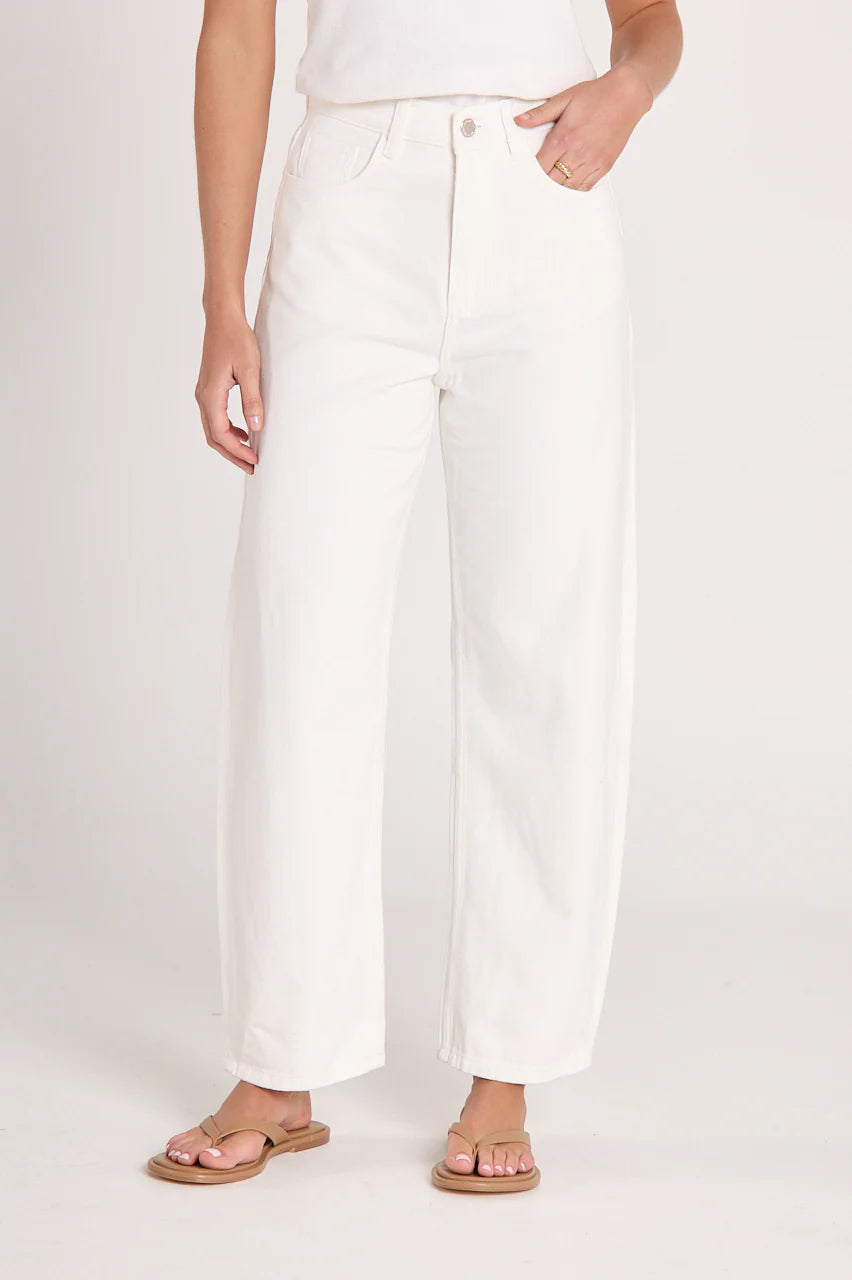 Lola Barrel Leg - White