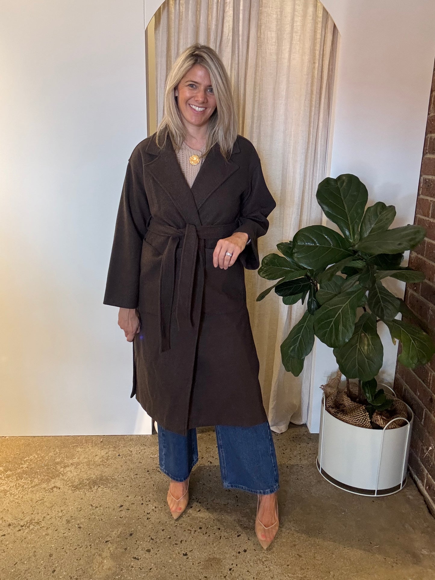 Tia Coat - Chocolate