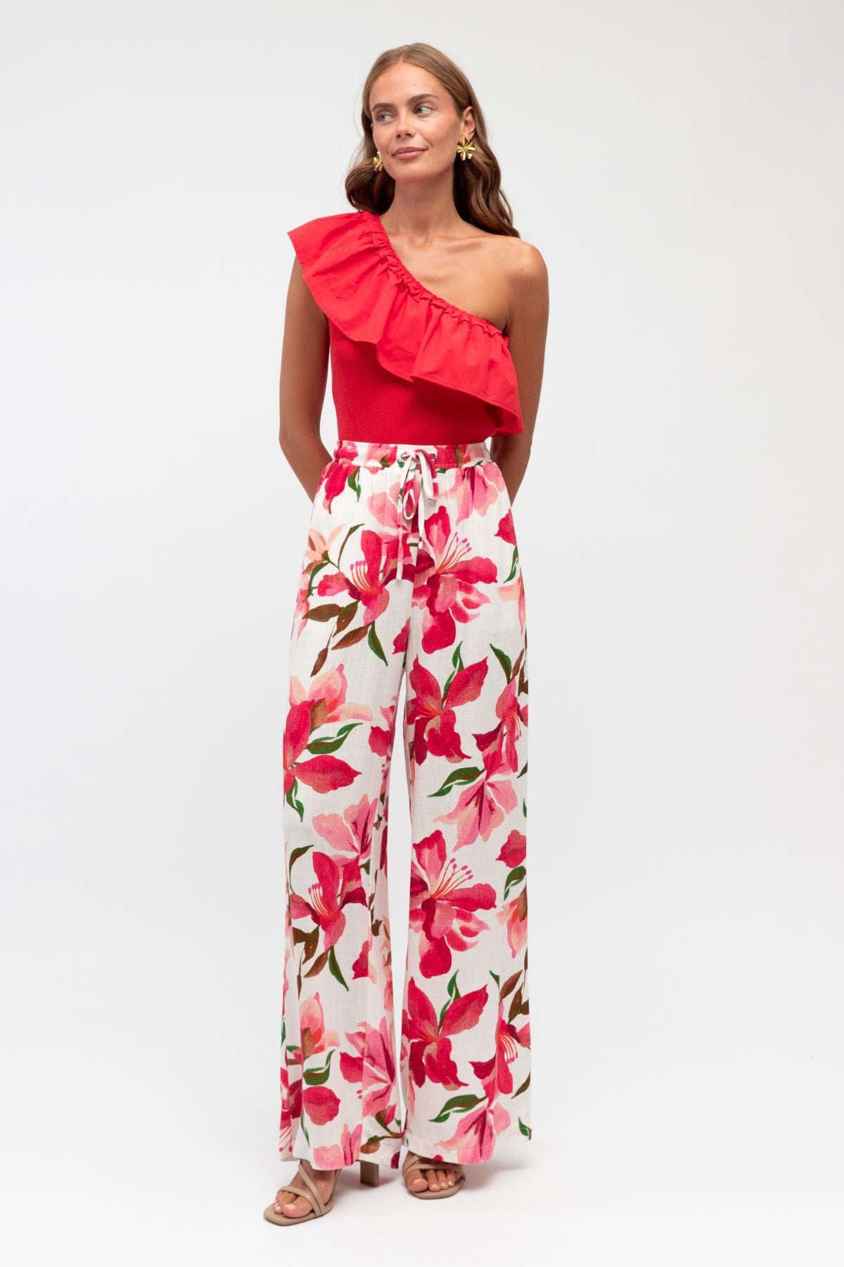 Emily Frill Top - Red