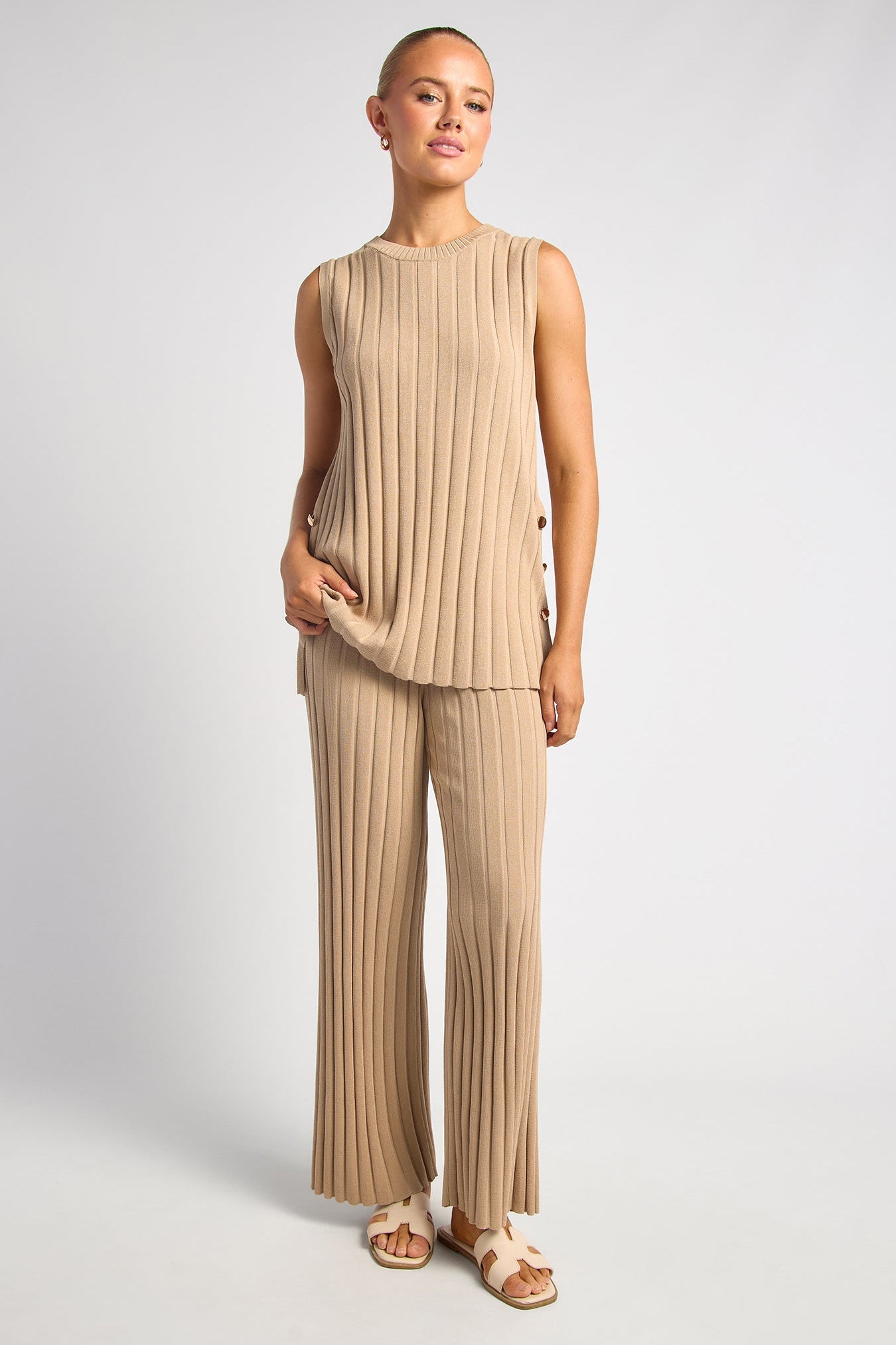 Lorry Knit Top - Latte