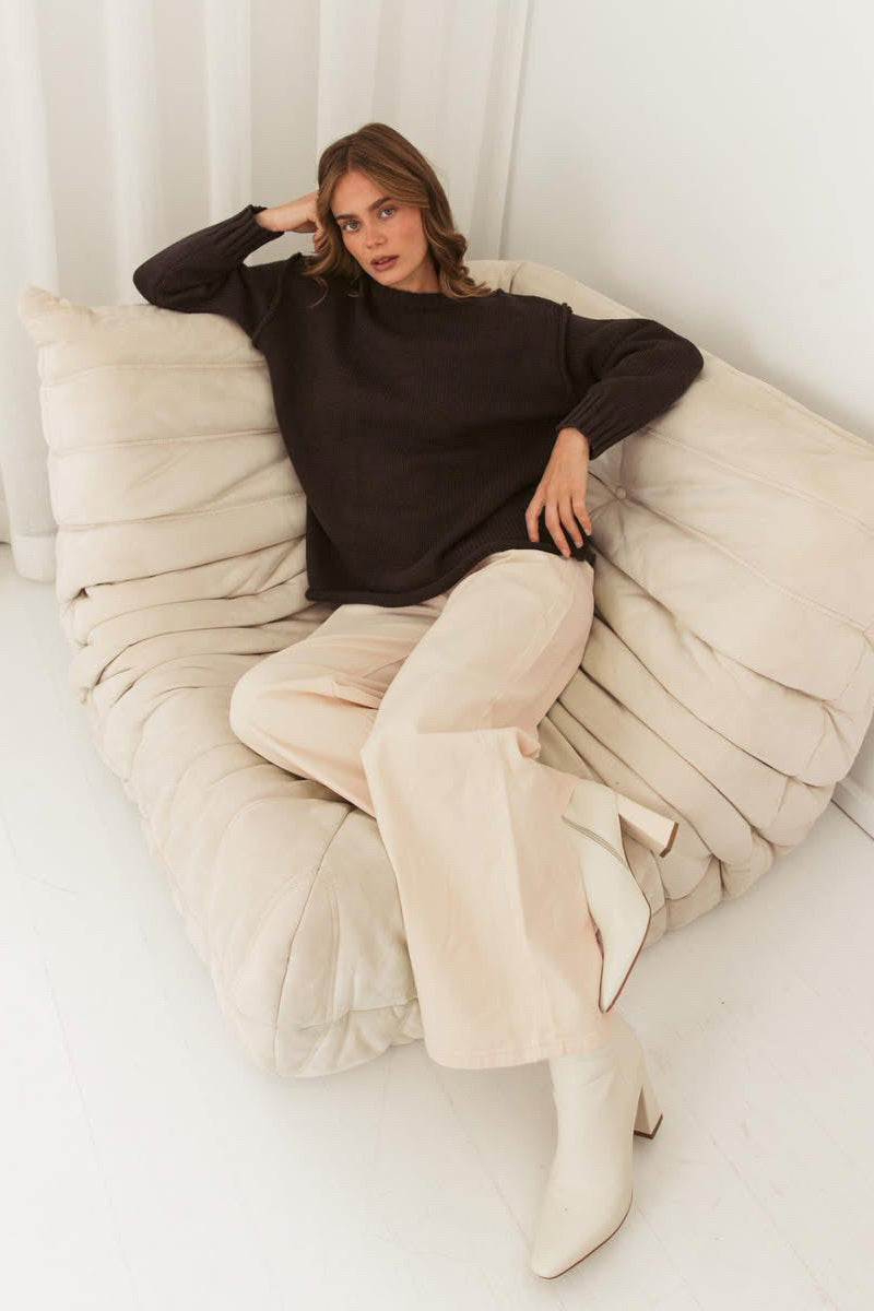 Antonia Knit - Chocolate